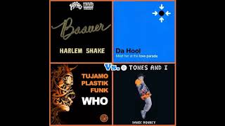 Baauer vs. Da Hool vs. Plastik Funk, Tujamo vs. Tones & I - Who Meet Monkey Shake (Dj Sunset Reboot)