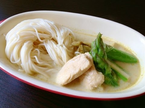 簡単レシピ グリーンカレーそうめん タイ料理 Youtube