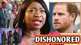 PAINFUL SNUB! Furious Chairman Of Nigerian Diaspora ShunDown Harry As He Rejects Her Invite To Stage
