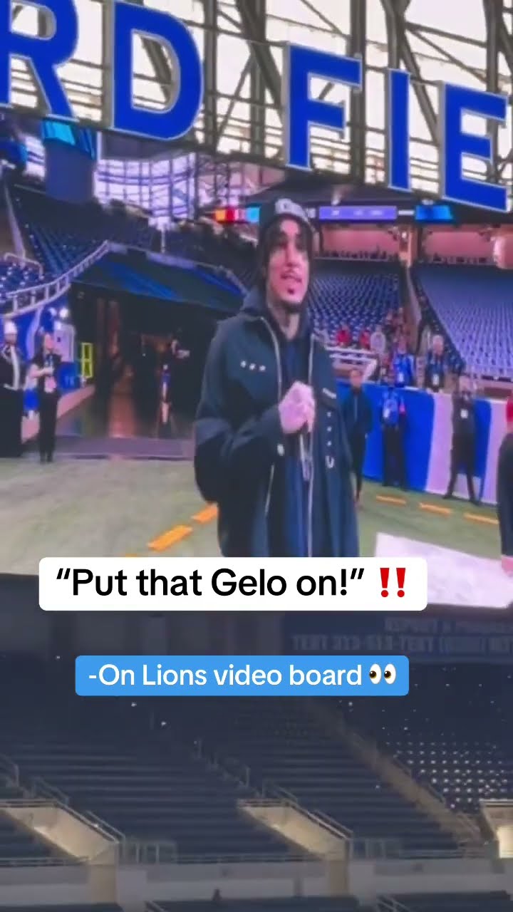 LiAngelo Ball getting some practice in at the Lions stadium ? (via CoachLats/X)