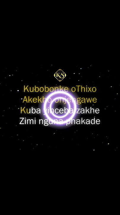 Kubobonke bo oThixo Karaoke | Instrumental