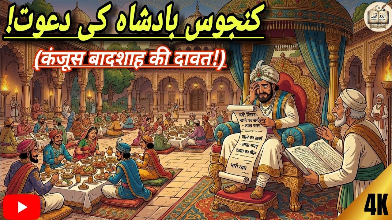 KANJOOS BADSHAH KI DAWAT||कंजूस बादशाह की दावत!||Moral story in urdu||URDU QISSA||