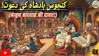 KANJOOS BADSHAH KI DAWAT||The feast of the miserly king!||Moral story in Urdu||URDU QISSA||