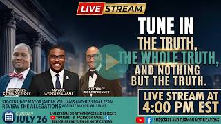 Mayor Jayden Williams responds to Allegations made by the City of Stockbridge