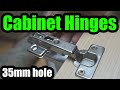 How to install concealed cabinet hinges 35mm forstner bit mounting