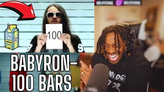 HE CHANGED FITS 100 TIMES! | BabyTron - 100 Bars | NoLifeShaq Reaction