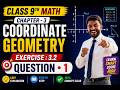 9th Math Exercise - 3.1 Question  • 1  || Chapter - 3 (Coordinate Geometry) ||#anoption04 #maths