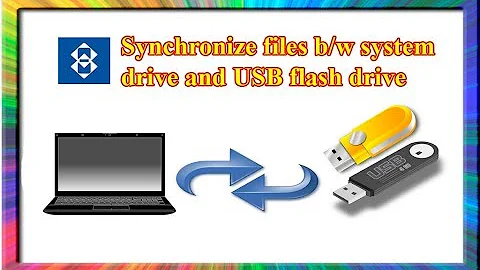 how to synchronize files between PC and USB flash drive