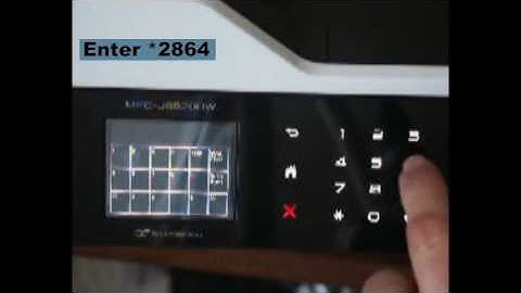 MFC J6520DW Enter Maintenance Mode