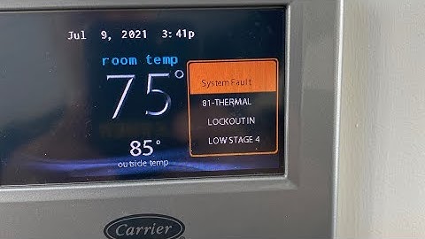 Carrier Infinity System Fault 81 Thermal Lockout in Low or High Stage - Resolved Bad Dual Capacitor