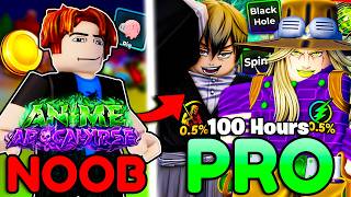 I Spent 100+ HOURS Going NOOB To PRO In Anime Apocalypse! screenshot 2