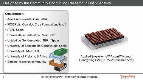 Host Genetics with the new Axiom™ Human Genotyping SARS-CoV-2 Research Array