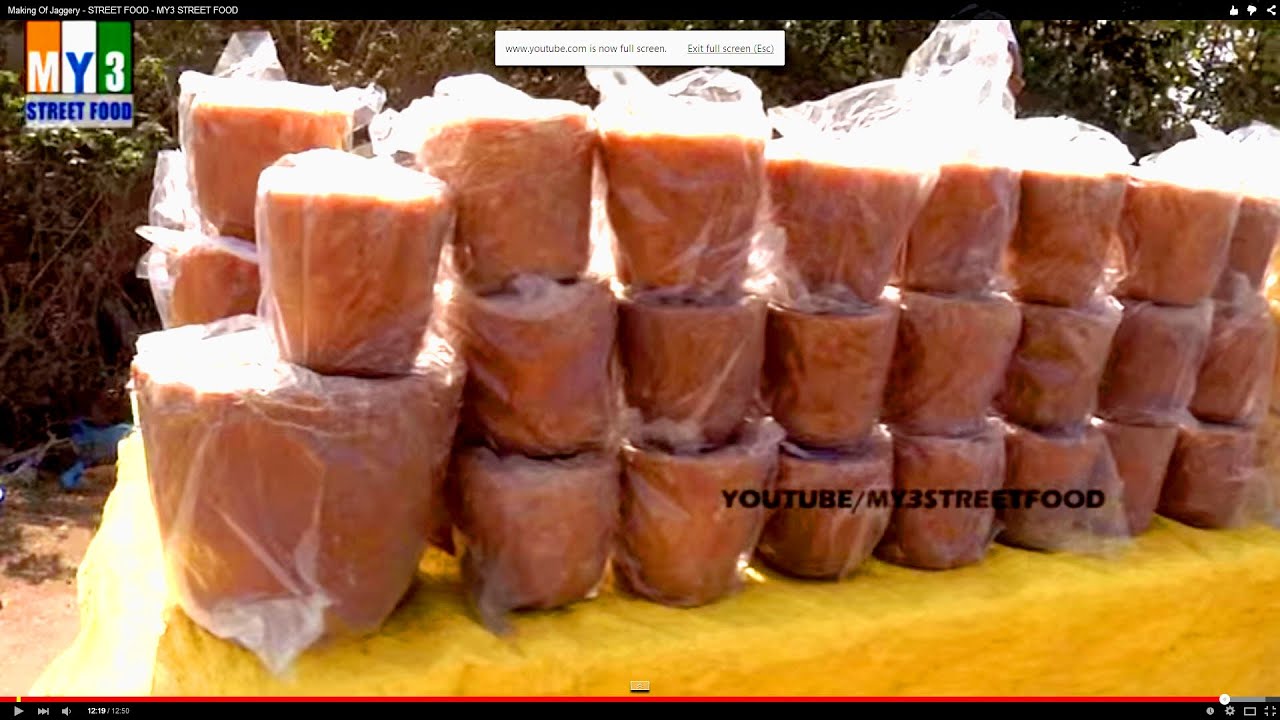 Making Of Jaggery - STREET FOOD - MY3 STREET FOOD street food