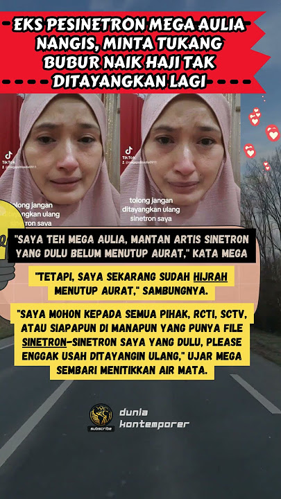 Eks Pesinetron Mega Aulia Nangis, Minta Tukang Bubur Naik Haji Tak Ditayangkan Lagi #shorts #artis