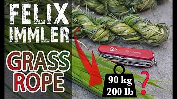 Grass Rope Tutorial - How to craft a grass rope / DIY Natural Cord / Bushcraft, Survival, Outdoor