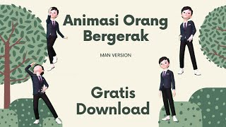 Kumpulan Green Screen Orang Bergerak || Man Version