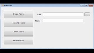 C Sharp How to Copy Move Folder