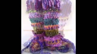 FunkyCrochetArt on Etsy Slipper Boot Collection 2012