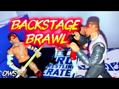 AJ Matthews vs Jay White vs Swerve Strickland vs Kyle Fletcher 4-way Backstage Brawl  [DWS Picfed]