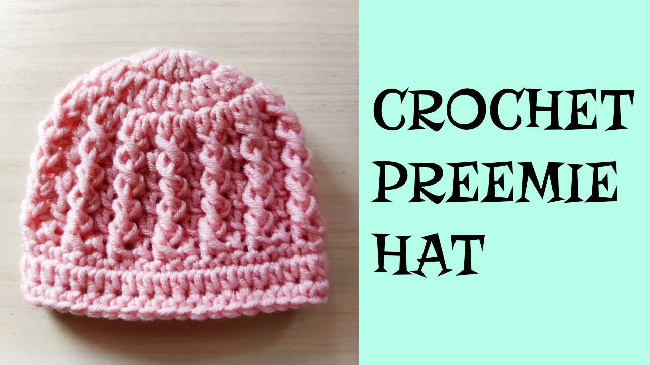 Идеальная шапочка для недоношенного ребёнка! Свяжите эту очаровательную шапочку крючком за считан...