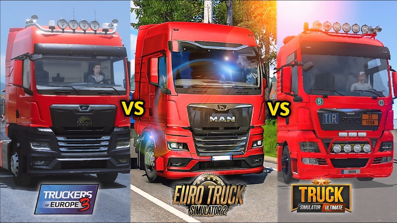 🚚Truckers Of Europe 3 v Euro Truck Simulator 2 v Truck Simulator : Ultimate - The Difference
