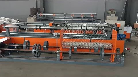 fully automatic chain link fence weaving net fencing making machine factory in India