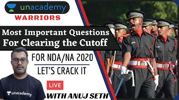 Most Important Questions for clearing the cutoff | Crack NDA 2020 | Maths for NDA 2020 | Anuj Seth