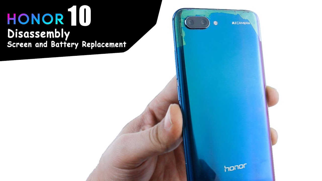 Vitre Arrière De Rechange Pour Honor 10 (sans Lentille) - Plusieurs Coloris - Neuf