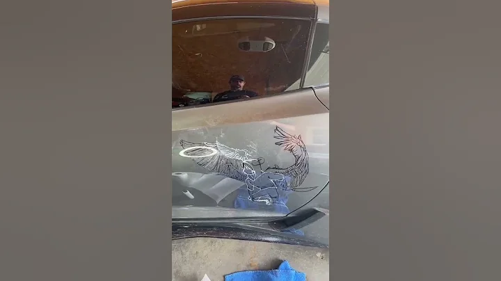 Child Dremels Angel into Corvette || ViralHog