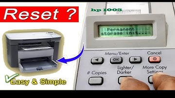 How to reset HP m1005 printer | hp LaserJet printer |how to do factory reset in hp1005