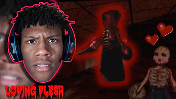 IS THIS MONSTER IN LOVE WITH ME??! | Loving Flesh (Horror Game)