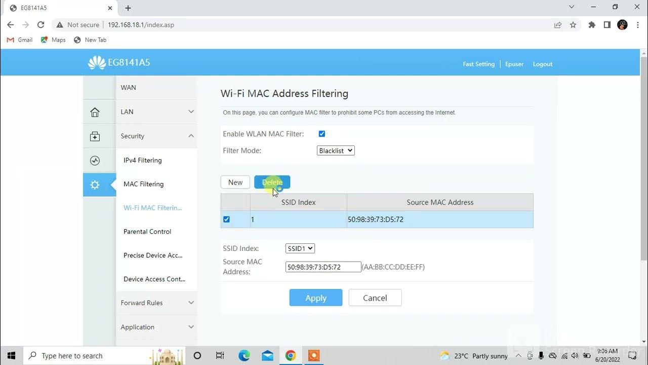 How to Block Unknown WiFi Users on Huawei Router 2022 MAC Filtering