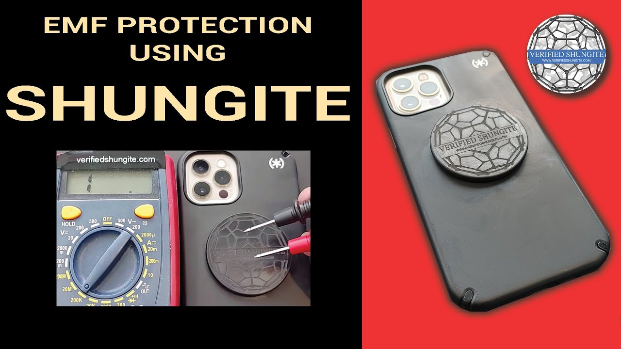 SHUNGITE EMF Cell Phone Stickers - EMF absorber protection shields