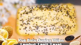 Resep Kue Bolu Durian wijen