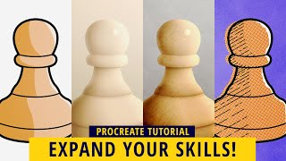 TOP 10 TIPS ON 4 DIFFERENT ART STYLES IN PROCREATE (Procreate Tutorial)