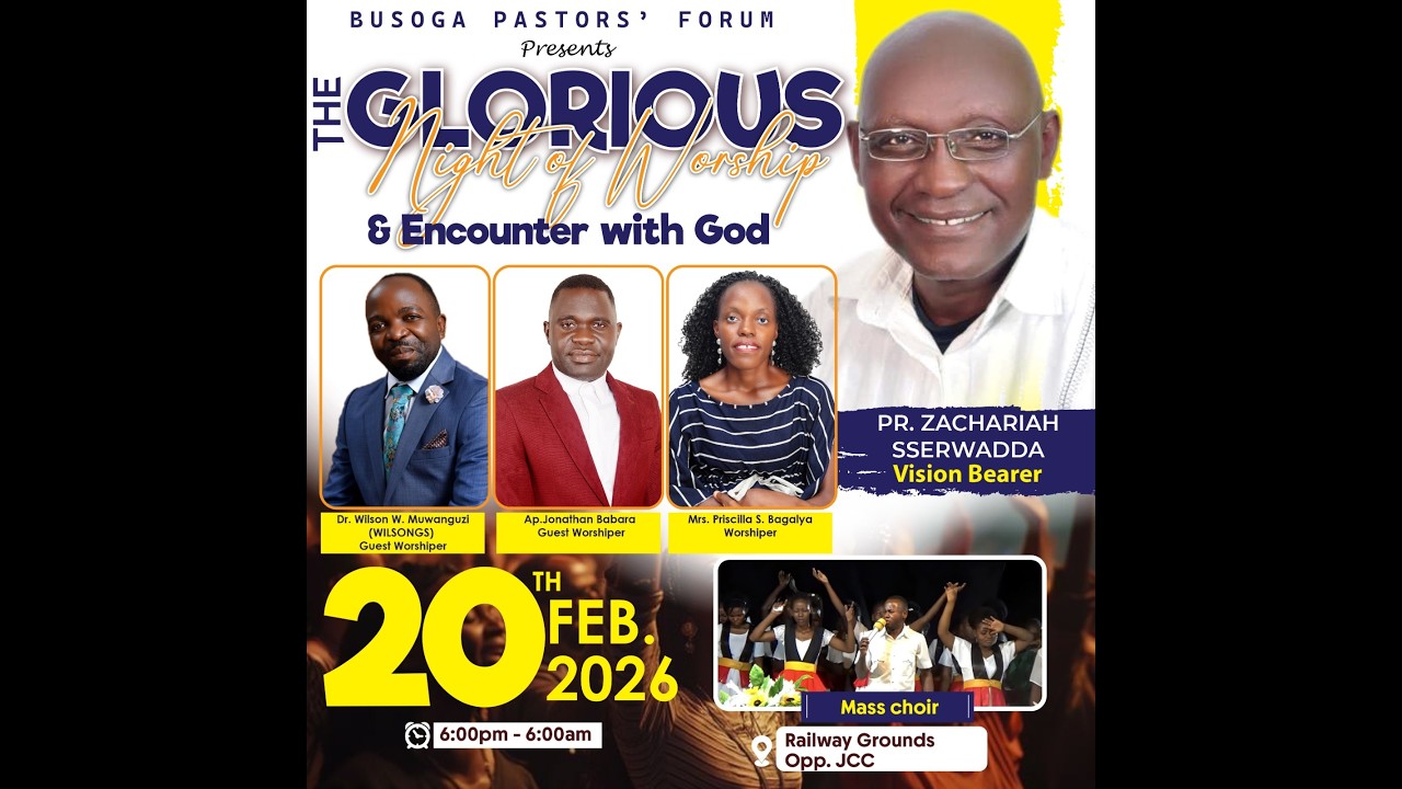 20TH. FEB. 2026 THE GLORIOUS NIGHT WORSHIP