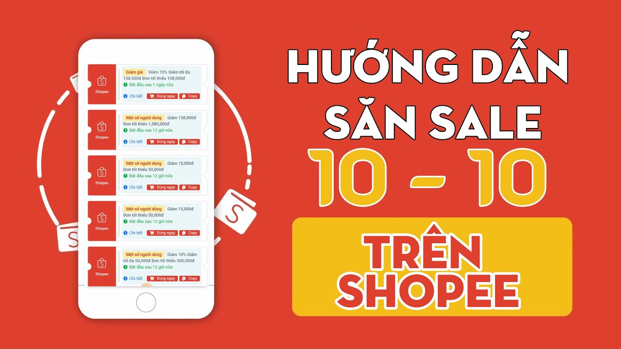 Cach san sale va lay ma giam gia tren Shopee dip ngay doi 10 10