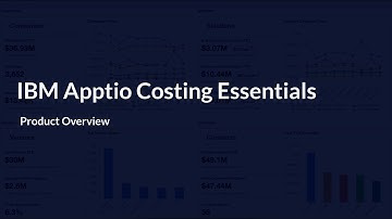 IBM Apptio Costing Essentials Overview