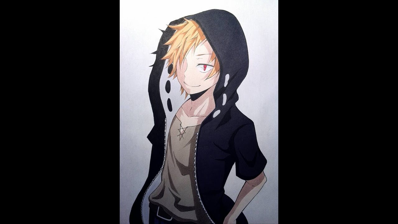 メカクシティアクターズのカノを手書きで描いてみた Drawing Shuuya Kano From Mekakucity Actors Youtube