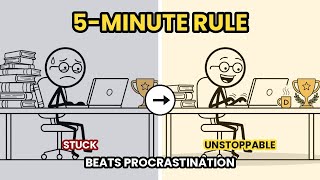 Stop Procrastinating With This ONE Trick (5-Minute Rule)😱🤯