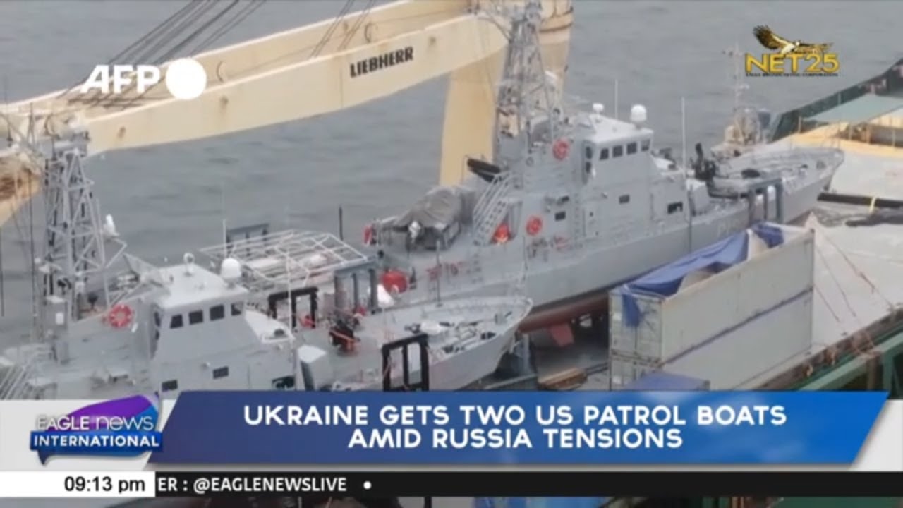 Ukraine gets two US patrol boats amid Russia tensions - YouTube