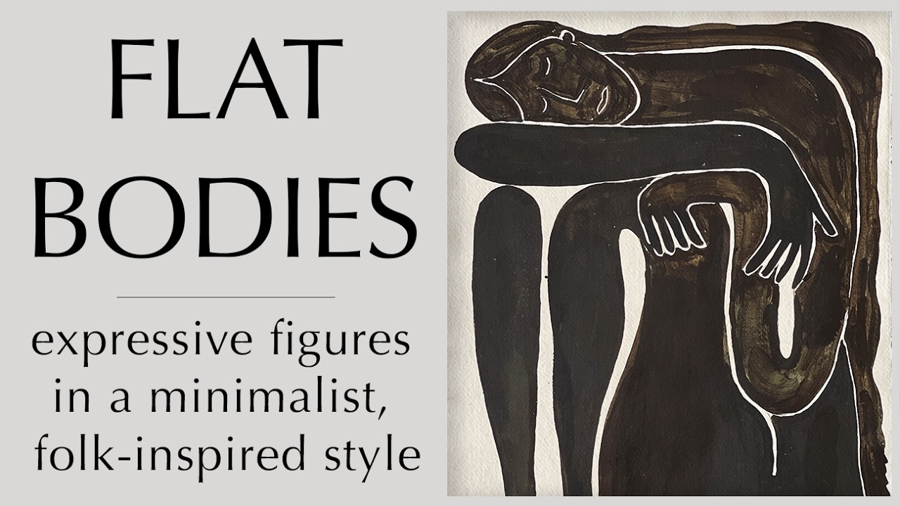 Flat Bodies - Expressive figures in a Minimalist, Folk-Inspired Style
