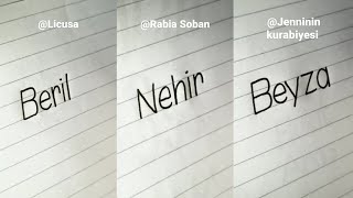 Bulut Aras Duygu Beyza Elif Tükenmez Yağmur Civelek Nehir Nurbanu Millana Emre