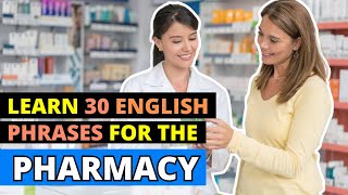 📚 💊 Top 30 Essential Pharmacy Phrases for English Learners – Master Health Vocabulary! 🏥