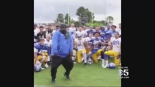 San Jose State Football Coach Inspires With Old-School Dance Moves