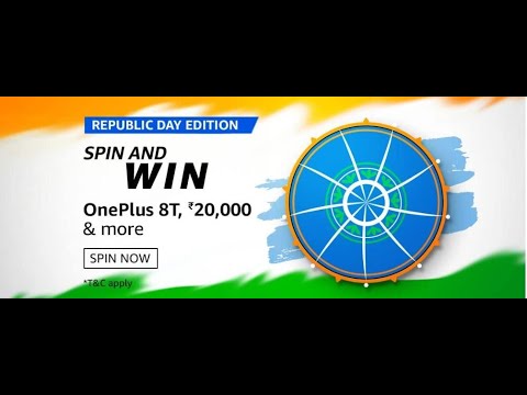 Amazon Great Republic Day Edition Quiz Answers: Spin And Win OnePlus 8T And Rs 20,000 Pay Balance