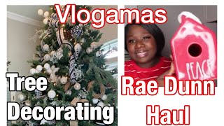 Christmas Tree Decorating  2020 Rae Dunn Bath & Body Christmas Haul  (Vlogamas Day 1)