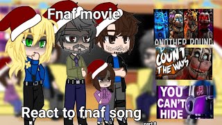 Fnaf movie react to original// fnaf songs // part 8 // fnaf // Merry Christmas 🎄🎁 //