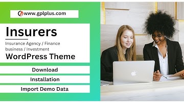 Insurers – Insurance Agency WordPress Theme Download, Installation and Import Demo Data