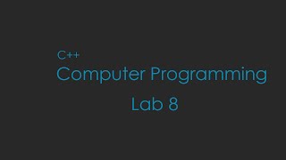 Famous Computer Programming Lab 8 Fn (Call By Value) - PPU Profile